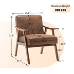 Living Room Chair with Solid Wood