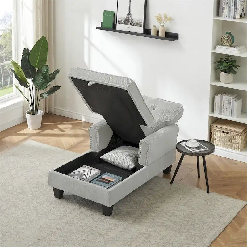 Chaise Lounge Indoor Sleeper Sofa Bed Chair Upholstered Lounge Chair