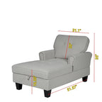 Chaise Lounge Indoor Sleeper Sofa Bed Chair Upholstered Lounge Chair