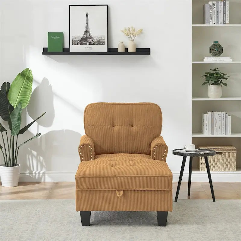 Chaise Lounge Indoor Sleeper Sofa Bed Chair Upholstered Lounge Chair