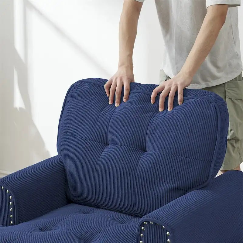 Chaise Lounge Indoor Sleeper Sofa Bed Chair Upholstered Lounge Chair