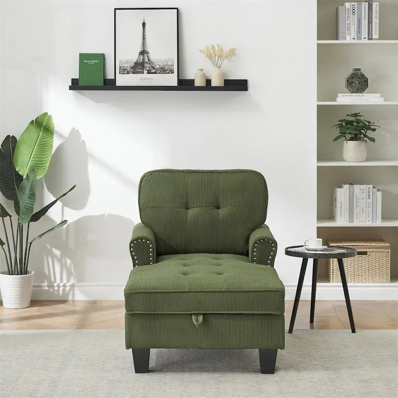 Chaise Lounge Indoor Sleeper Sofa Bed Chair Upholstered Lounge Chair