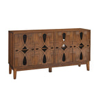 60.5 Modern Sideboard Buffet Cabinet with Storage, TV Media Console Table, Storage Cabinet with 4 Doors & Adjustable Shelves