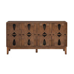 60.5 Modern Sideboard Buffet Cabinet with Storage, TV Media Console Table, Storage Cabinet with 4 Doors & Adjustable Shelves