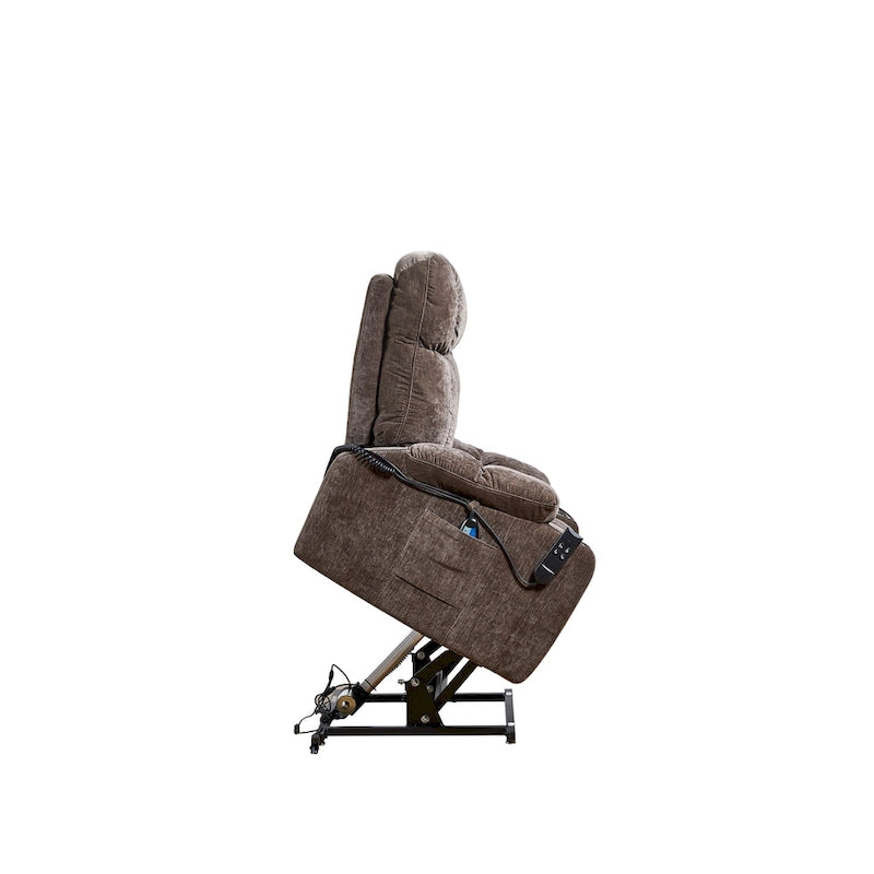 Christopher Knight Home Power Lift Recliner Chair for Elderly Infinite Position Lay Flat 180 with Heat Massage