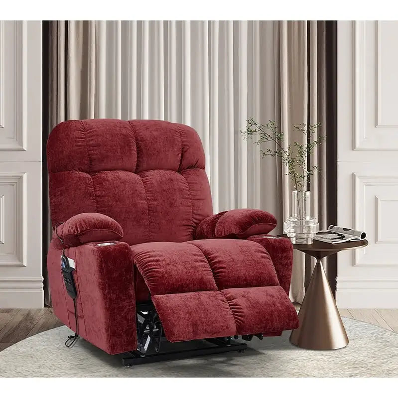 Christopher Knight Home Power Lift Recliner Chair for Elderly Infinite Position Lay Flat 180 with Heat Massage