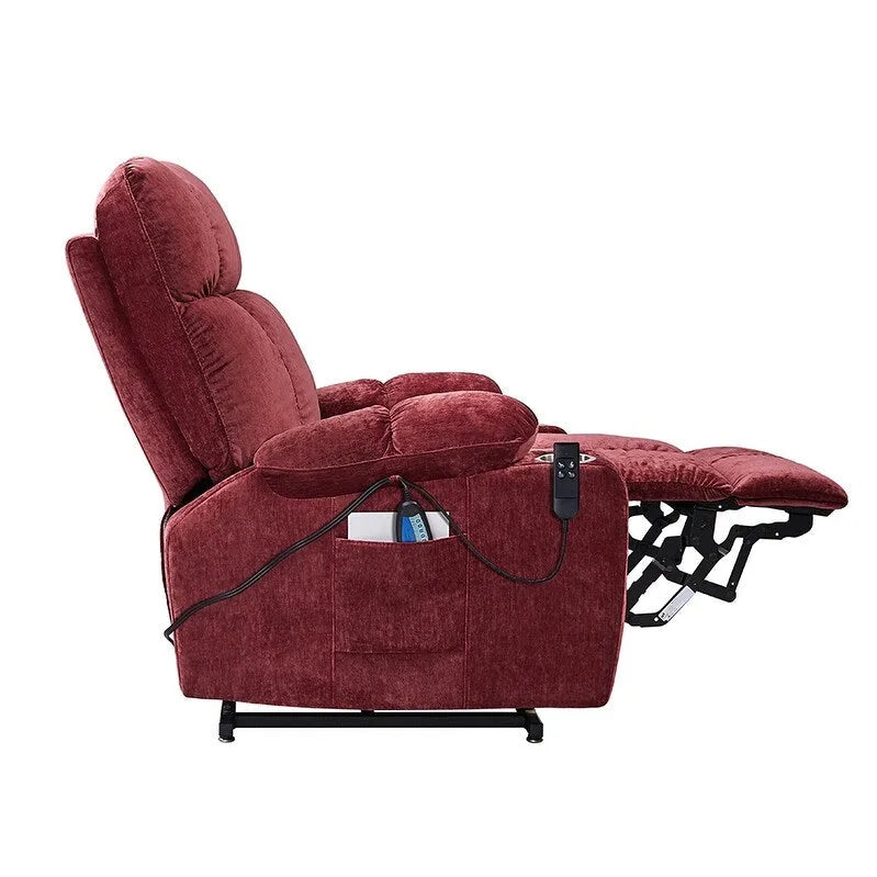 Christopher Knight Home Power Lift Recliner Chair for Elderly Infinite Position Lay Flat 180 with Heat Massage