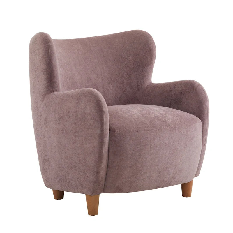 Bacho Fabric Wingback Accent Chair by Christopher Knight Home
