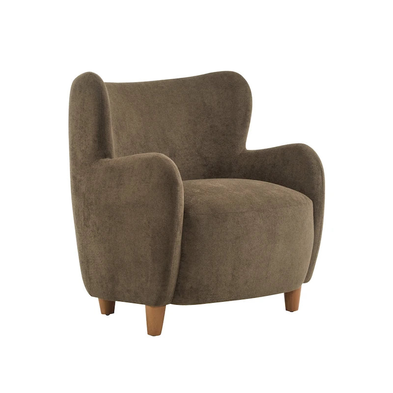 Bacho Fabric Wingback Accent Chair by Christopher Knight Home