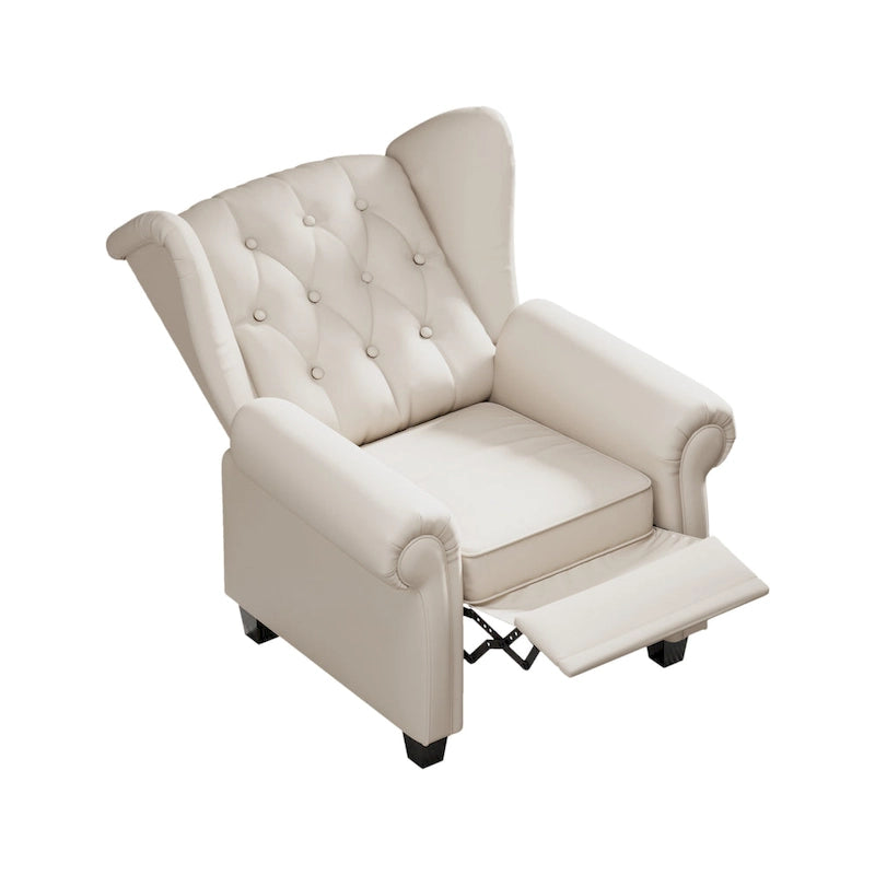 Modern Tufted Push Back Tufted Recliner Armchair
