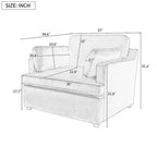 Naro Modern Fabric Accent Chair with Removable Cushion by Christopher Knight Home