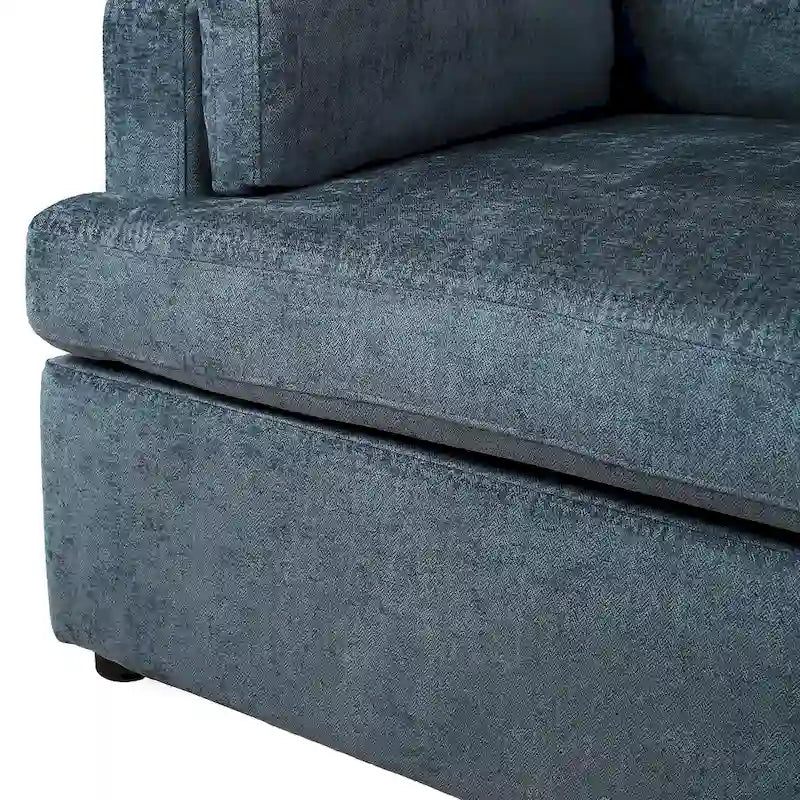 Naro Modern Fabric Accent Chair with Removable Cushion by Christopher Knight Home