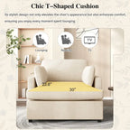 Naro Modern Fabric Accent Chair with Removable Cushion by Christopher Knight Home