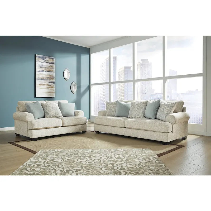 Signature Design by Ashley Monaghan Beige Sofa - 98 W x 45 D x 39 H