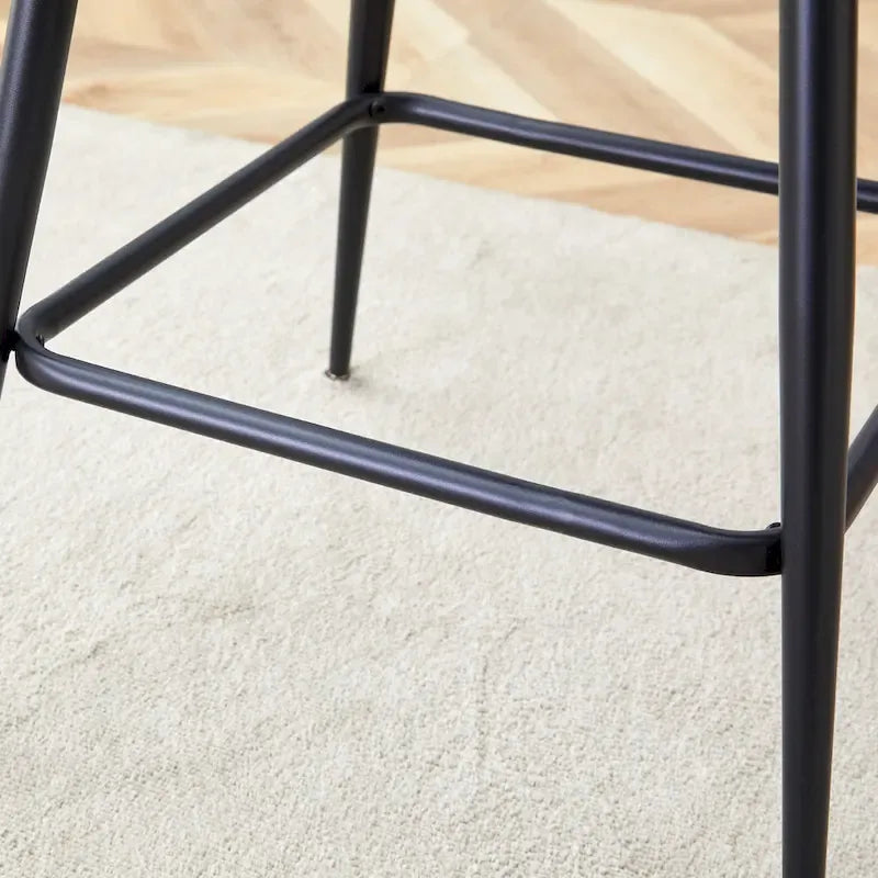 Set of 2 Swivel Bar Stools with Breathable Linen Cushions - Counter Height Stools for Kitchen Island, Dining or Pub