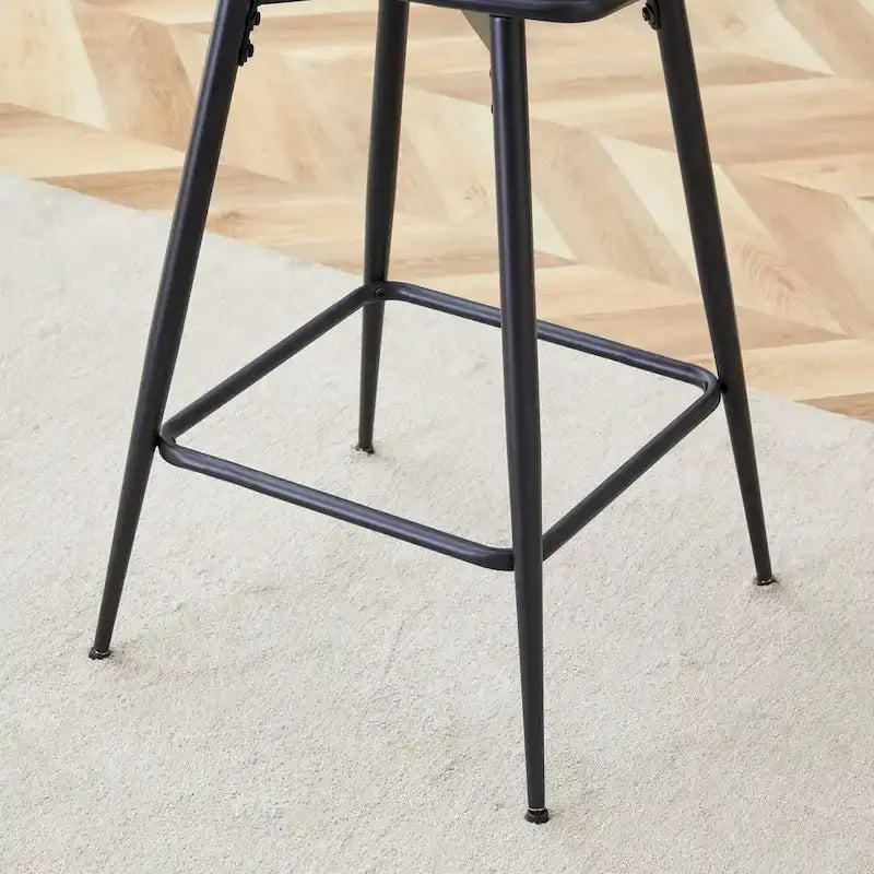 Set of 2 Swivel Bar Stools with Breathable Linen Cushions - Counter Height Stools for Kitchen Island, Dining or Pub