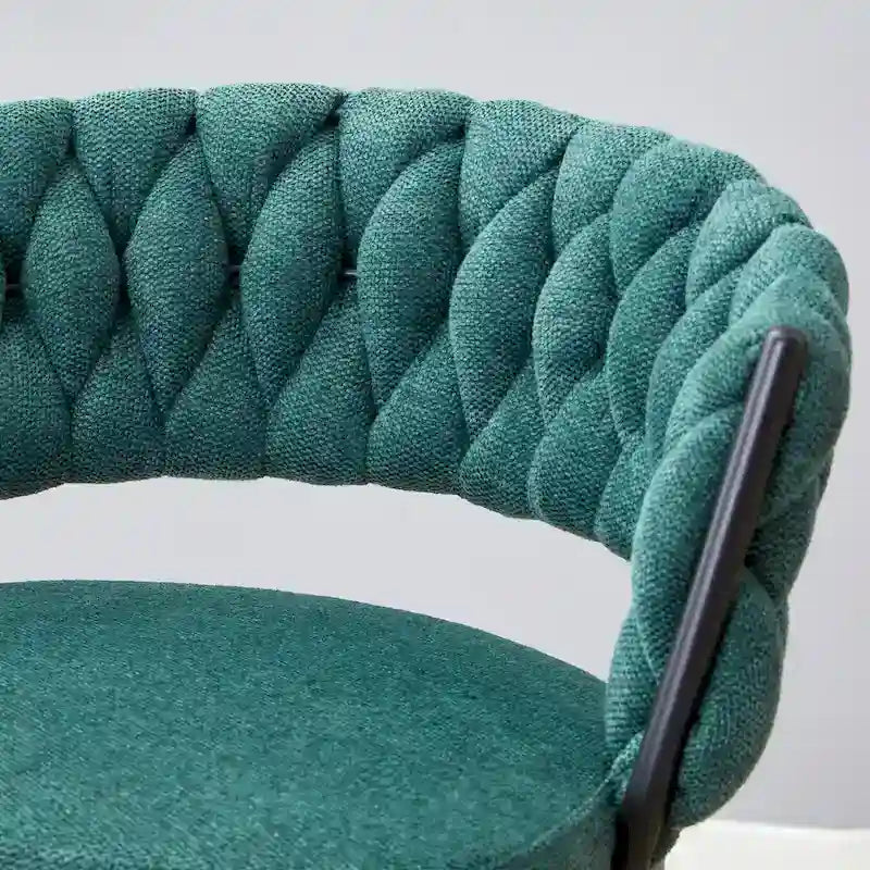 Set of 2 Swivel Bar Stools with Breathable Linen Cushions - Counter Height Stools for Kitchen Island, Dining or Pub