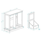 136 U-Shaped Chenille Cloud Sectional Sofa with Dual Ottomans