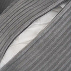 Modular Sofa Couch, Upholstered Corduroy L-Shape Sectional Sofa with Side Storage Pockets and Movable Ottoman