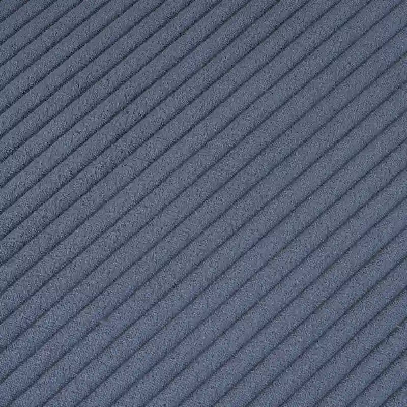 Modular Sofa Couch, Upholstered Corduroy L-Shape Sectional Sofa with Side Storage Pockets and Movable Ottoman