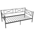 Gymax Twin Size Metal Daybed Modern Platform Bed w/ Heavy-duty Metal