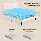 Twin/Full/Queen/King Bed Frame with Wingback Headboard, Upholstered Platform Bed