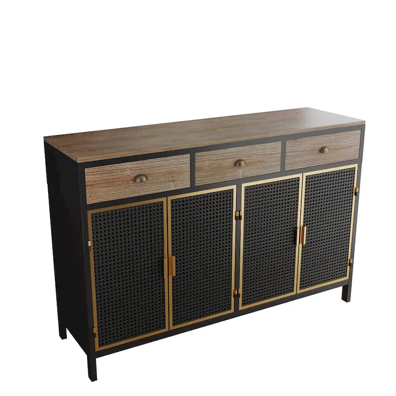 Freestanding Sideboard Storage Cabinet Entryway Floor Cabinet