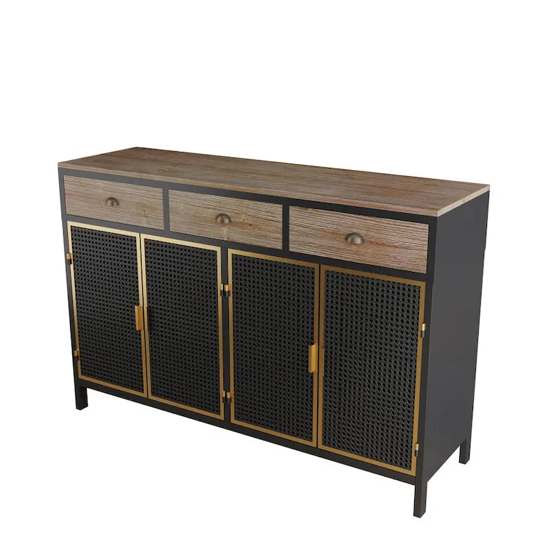 Freestanding Sideboard Storage Cabinet Entryway Floor Cabinet