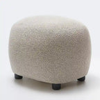 KINWELL 23 Wide Boucle Upholstered Footstool Ottoman Sofa Chair Footrest