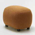 KINWELL 23 Wide Boucle Upholstered Footstool Ottoman Sofa Chair Footrest