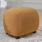 KINWELL 23 Wide Boucle Upholstered Footstool Ottoman Sofa Chair Footrest