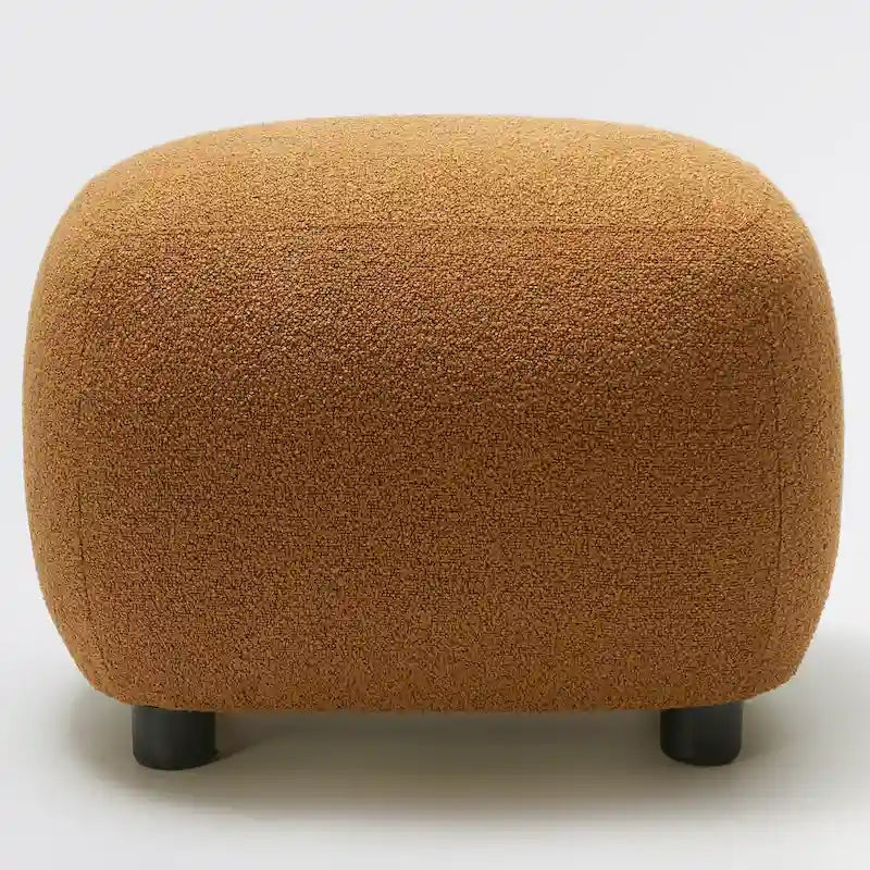 KINWELL 23 Wide Boucle Upholstered Footstool Ottoman Sofa Chair Footrest