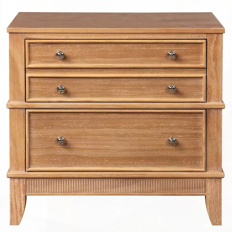 3-Drawer Hazel 3-Drawer Side Table for Living Room