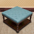 Cairona Fabric 30-inch Tufted Shelved Ottoman
