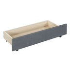 Gray Modern Full Size Upholstered Daybed with Two Storage Drawers for Bedroom