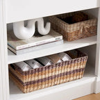 65.75 TV Stand with Large Storage Cabinet and Adjustable Shelves for TVs Up to 65