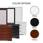 Furniture of America Devi Traditional Solid Wood 2-piece Dresser and Mirror Set