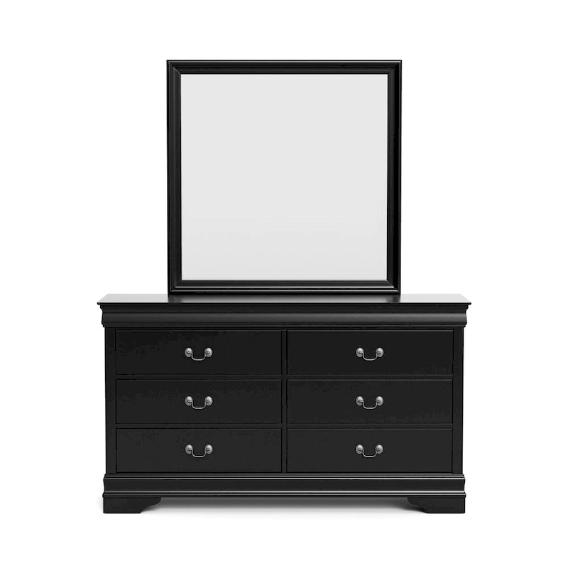 Furniture of America Devi Traditional Solid Wood 2-piece Dresser and Mirror Set