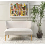 Desdemona Mid-Century Fabric Loveseat by Christopher Knight Home