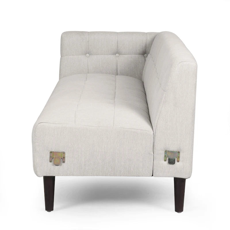 Clermont Mid-century Tufted Sectional Sofa by Christopher Knight Home - 114.00 L x 114.00 W x 30.75 H