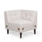 Clermont Mid-century Tufted Sectional Sofa by Christopher Knight Home - 114.00 L x 114.00 W x 30.75 H
