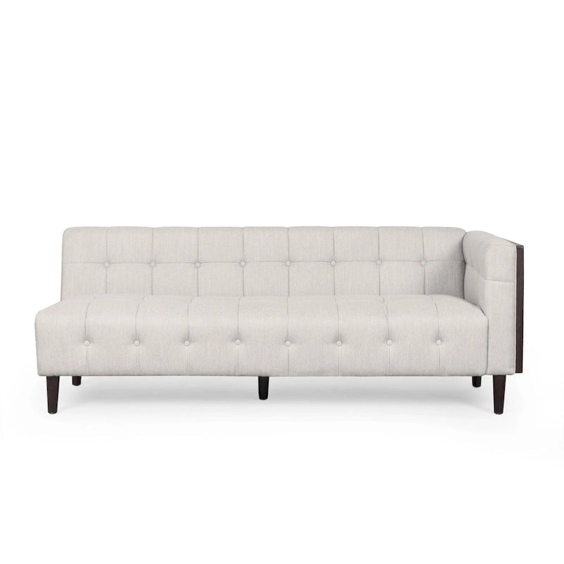 Clermont Mid-century Tufted Sectional Sofa by Christopher Knight Home - 114.00 L x 114.00 W x 30.75 H