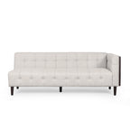 Clermont Mid-century Tufted Sectional Sofa by Christopher Knight Home - 114.00 L x 114.00 W x 30.75 H