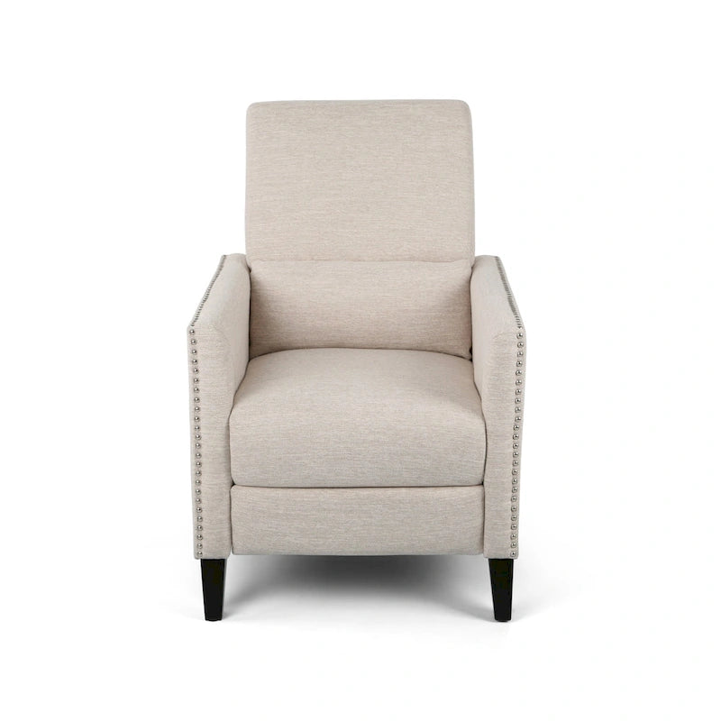 Alscot Contemporary Fabric Push Back Recliner by Christopher Knight Home