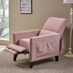 Alscot Contemporary Fabric Push Back Recliner by Christopher Knight Home