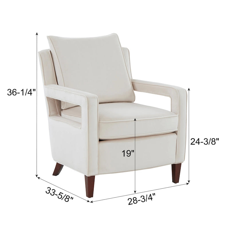 Quinn Velvet Accent Arm Chair by Greyson Living