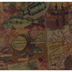 Bali 18-inch Footstool with Tapestry Cushion