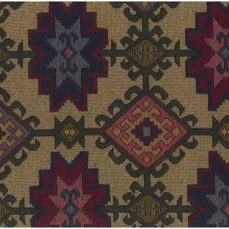 Bali 18-inch Footstool with Tapestry Cushion