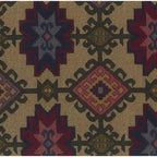 Bali 18-inch Footstool with Tapestry Cushion