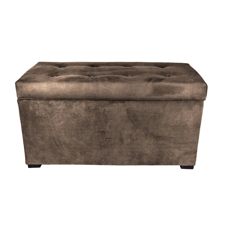 MJL Furniture Angela 8-button Tufted Obsession Storage Trunk Bench